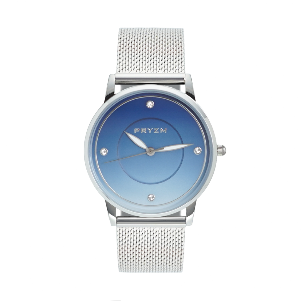 Custom Minimalist Stainless Steel Quartz Blue Fashion Watch