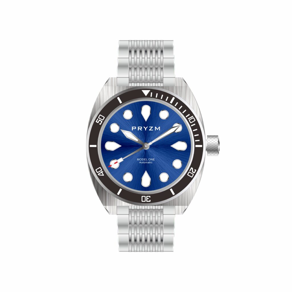 H3: 1. Luxury Mechanical Blue Diver Watch