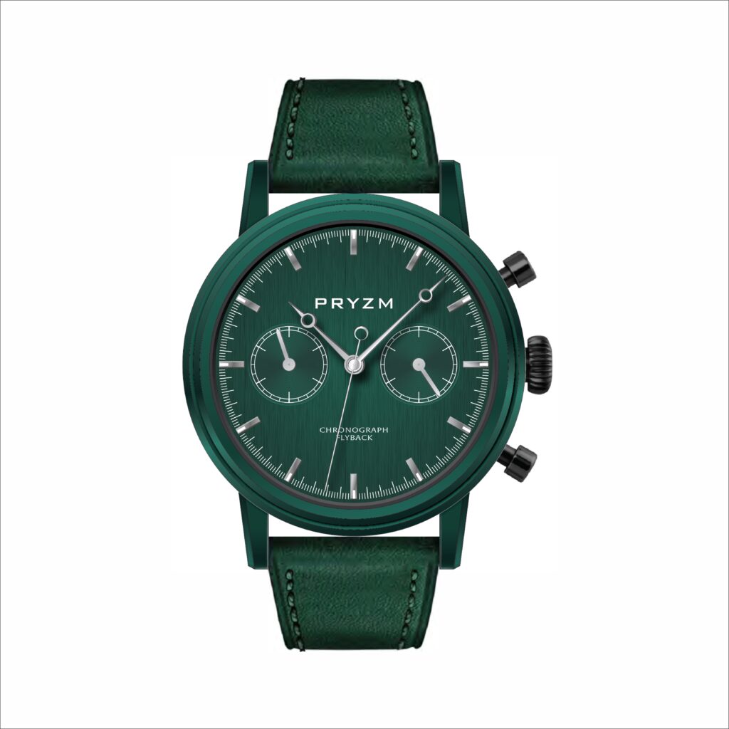 2. Personalized Matte Ceramic Rolex Green Style Watch